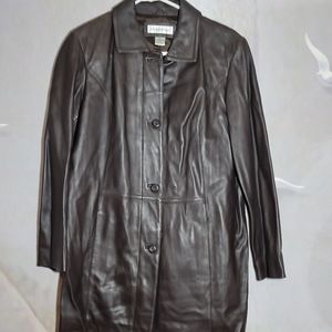 Preston & York Women’s Brown Lambskin Leather Jacket - Sz 8